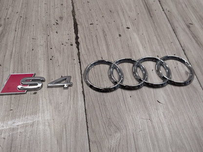 2010-2016 Audi S4 Rear Liftgate Trunk Lid Emblem Badge SET PN: 8D0853737G