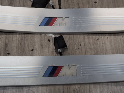 2016-2022 BMW 750i G12 Front Rear Left Right Scuff Plate Door Sill SET 8061043 OEM
