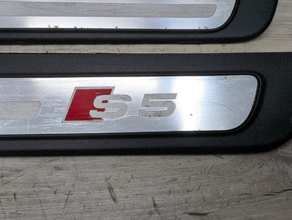2008 - 2017 Audi S5 8T Front Left Right Scuff Plate Door Sill SET 8T0853374