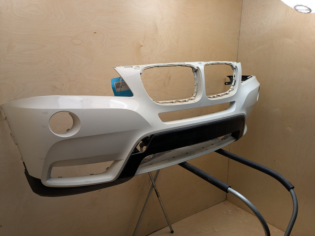 NOTE 11-17 OEM BMW F25 X3 Front Bumper Cover Assembly Panel White 300