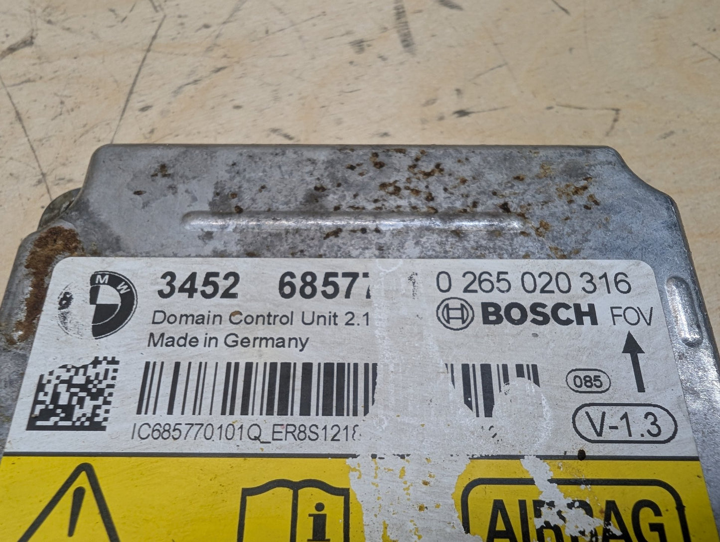2012-2018 BMW 328i F30 SRS Airbag Air Bag Module 6857701