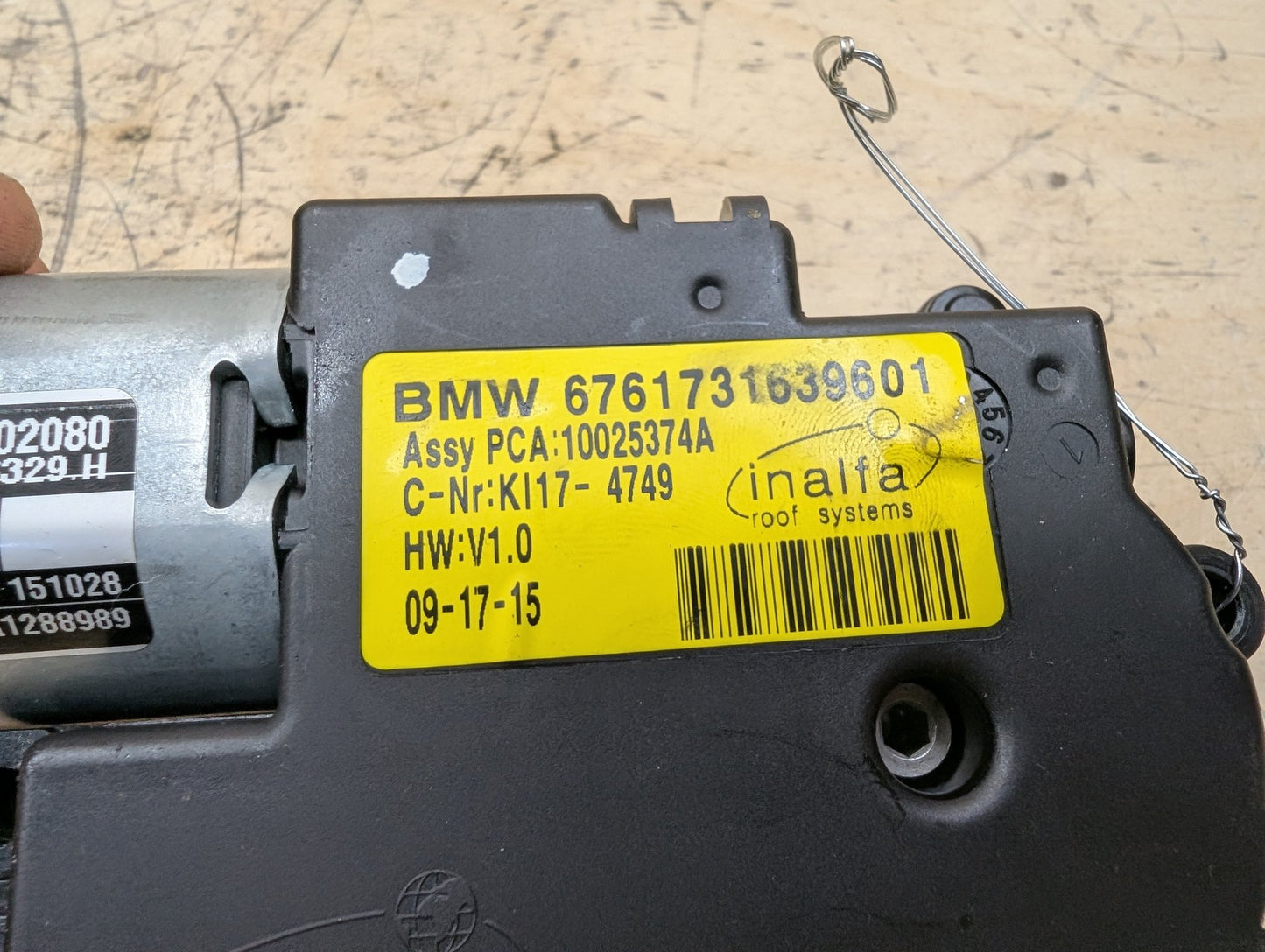 OEM BMW MINI E84 F15 F25 F54 F55 F56 F60 Panoramic Sunroof Drive Motor Actuator