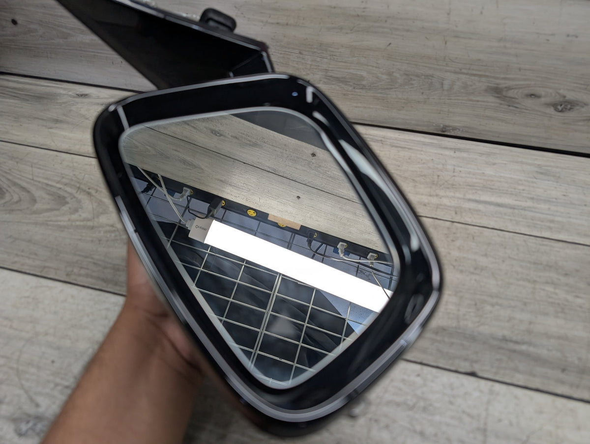 17-23 OEM BMW G30 530 540 M550 Left Driver Side Mirror Blind Spot SHADOW GLOSS