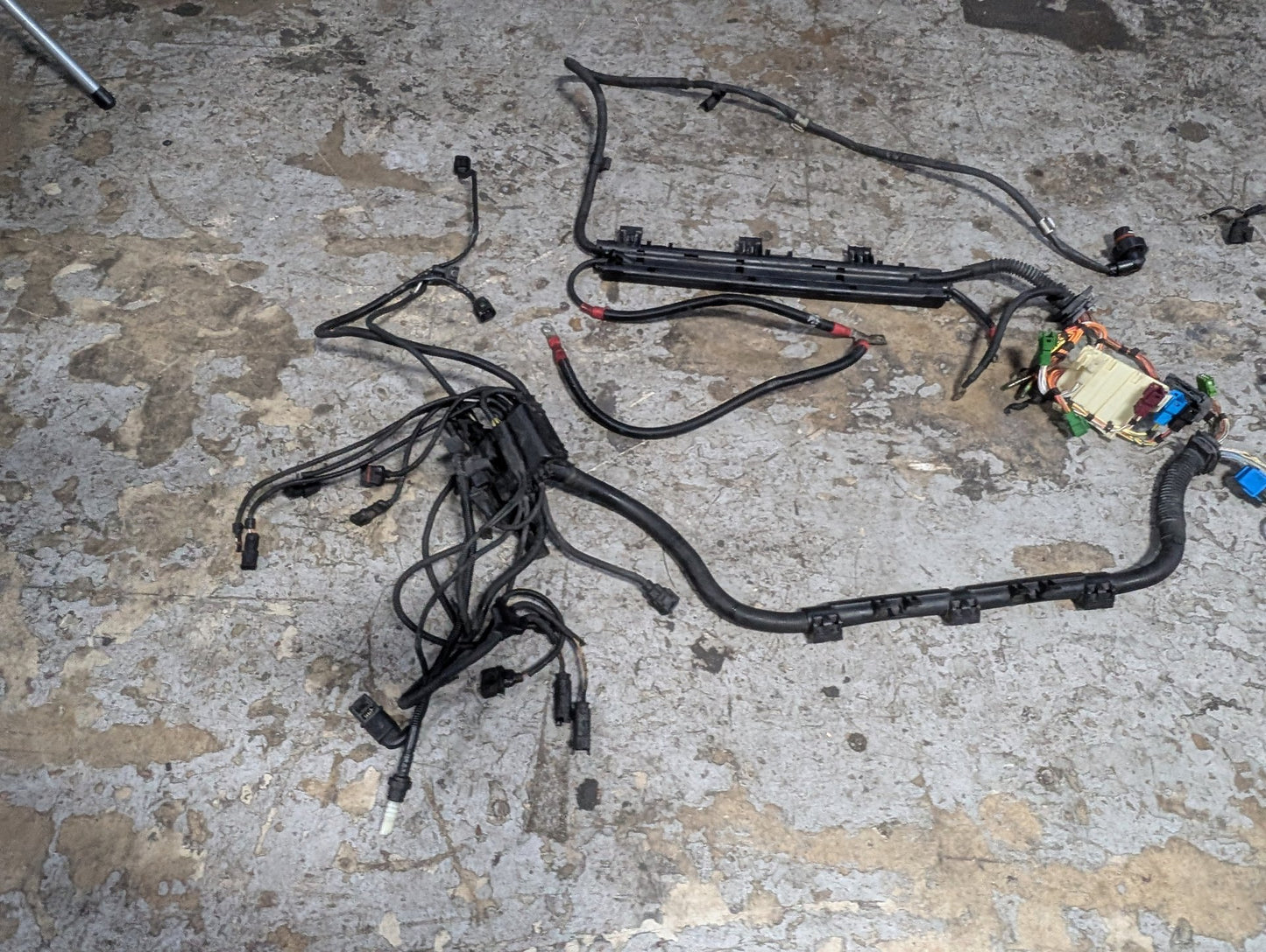 2007-2013 BMW E93 328i N52B30M1 Engine Motor Transmission Wiring Wire Harness SET 7555003