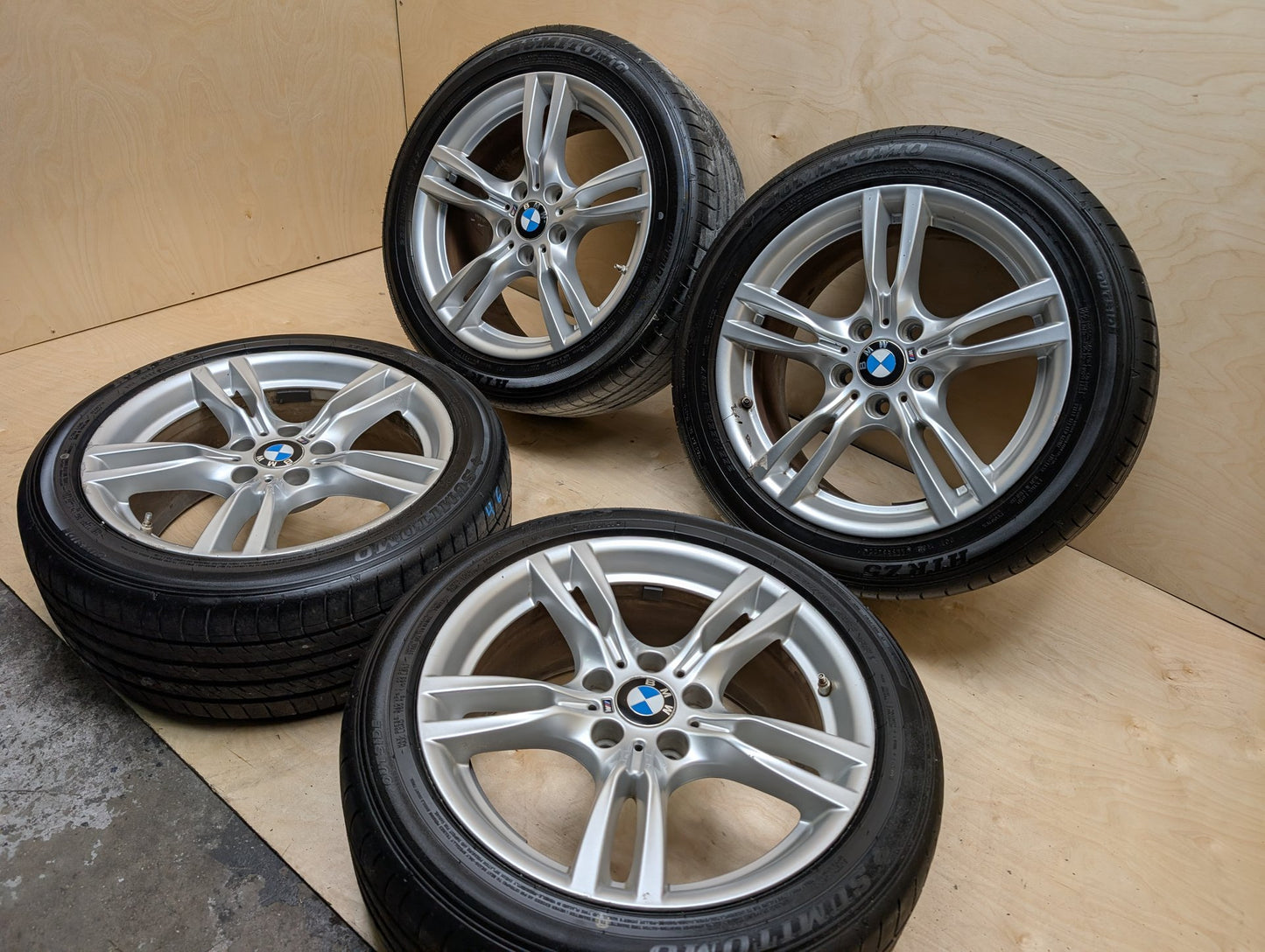 BMW OEM F30 F32 F33 Wheel Rim SET 7845881 Style 400M 18x8 18x8.5
