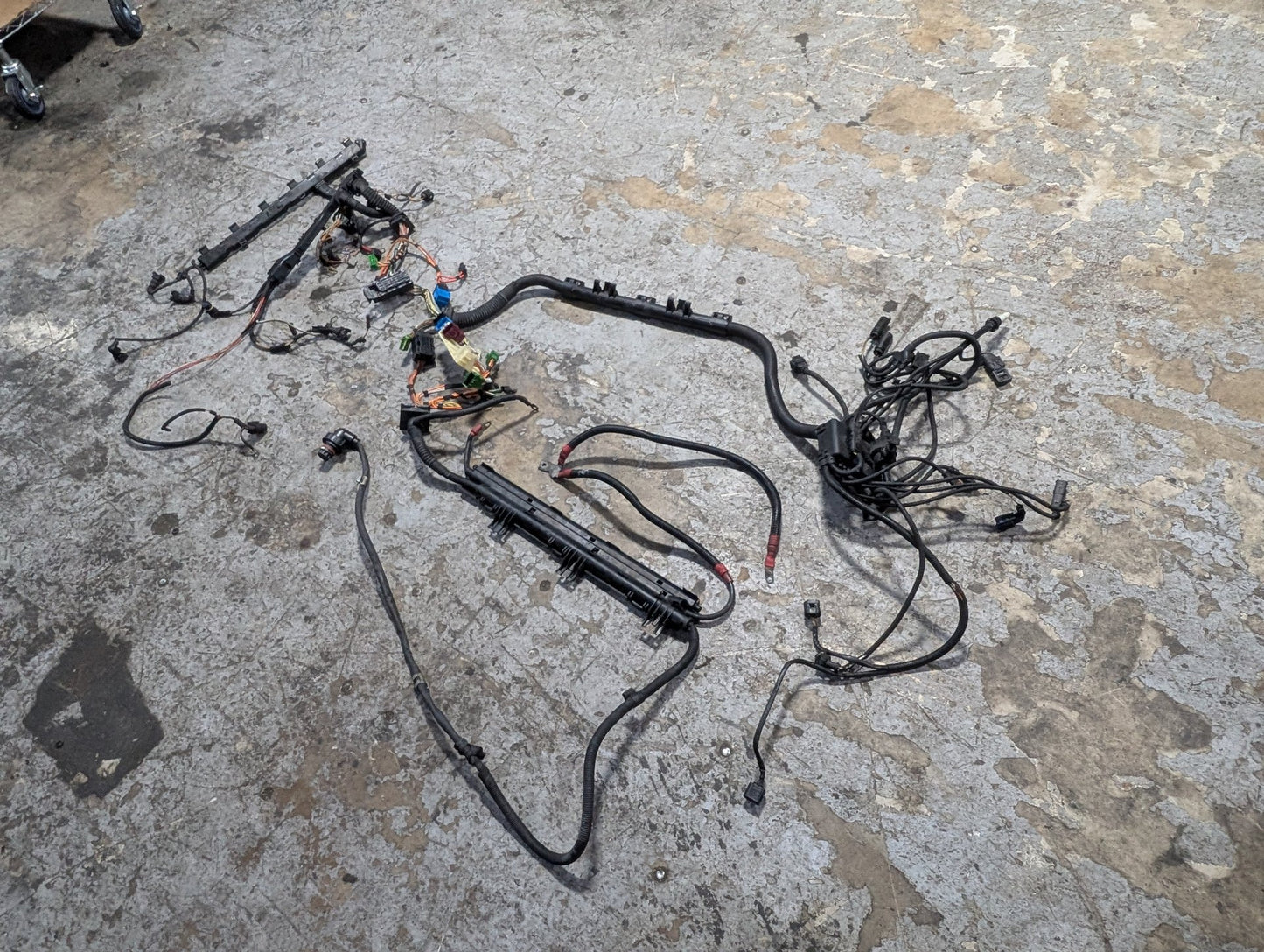 2007-2013 BMW E93 328i N52B30M1 Engine Motor Transmission Wiring Wire Harness SET 7555003
