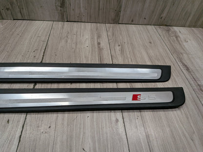 2008-2017 Audi S5 8T Front Left Right Scuff Plate Door Sill SET 8T0853373