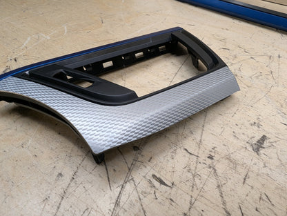 OEM BMW F30 F32 F36 Center Console Dash Door Interior Trim Aluminum Hexagon SET