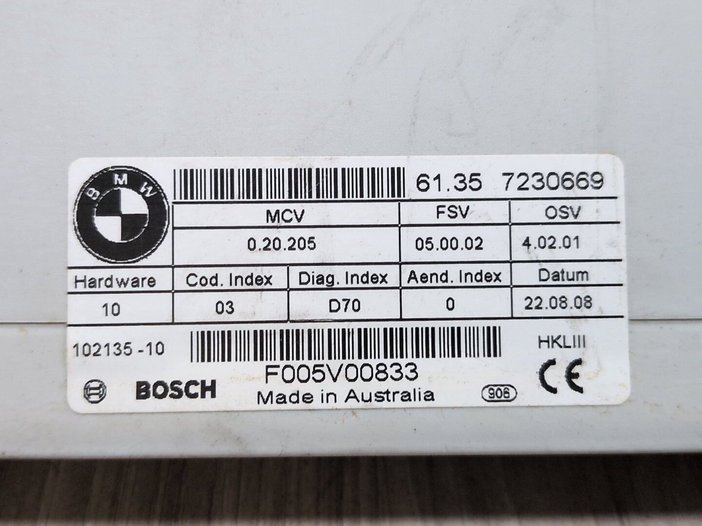 OEM BMW E70 E71 X5 X6 X5M X6M Trunk Lid Liftgate Tailgate Control Unit Module