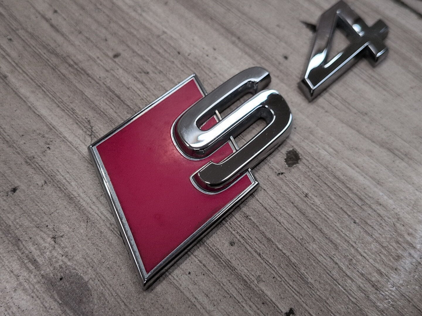 2010-2016 Audi S4 Rear Liftgate Trunk Lid Emblem Badge SET PN: 8D0853737G