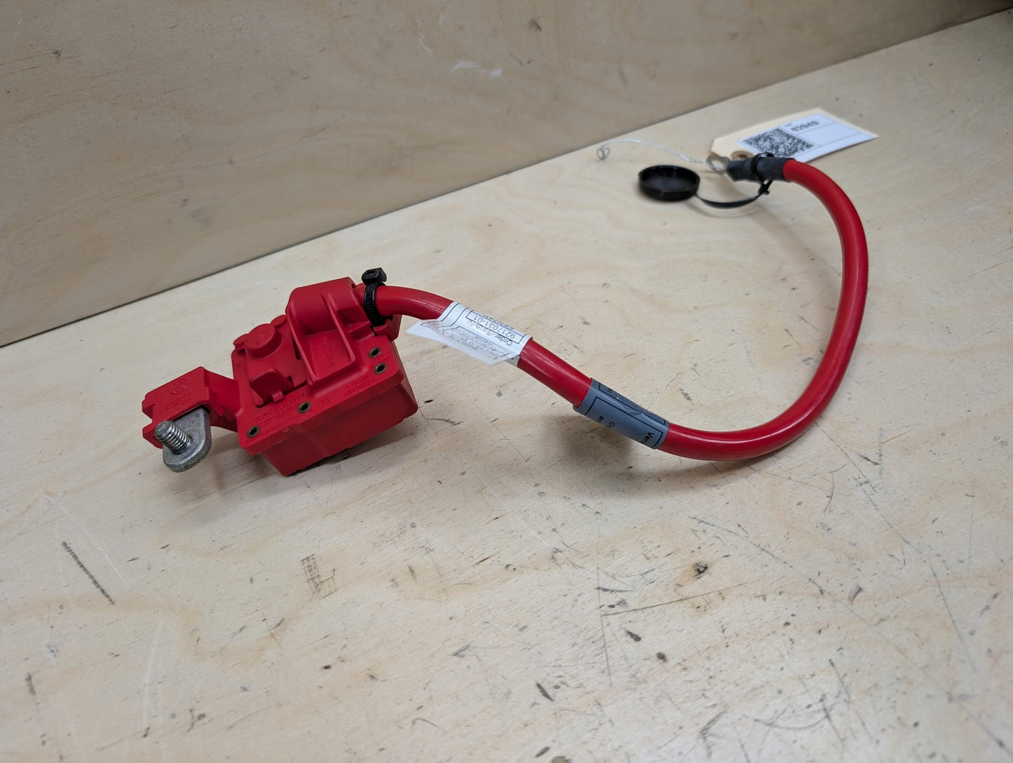OEM BMW E84 E82 E88 E90 E92 335 M3 Battery Plus Pole Terminal Positive Red Cable