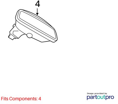 OEM BMW F30 F32 F36 F80 Homelink Rear View Interior Mirror Compass EC/LED/GTO
