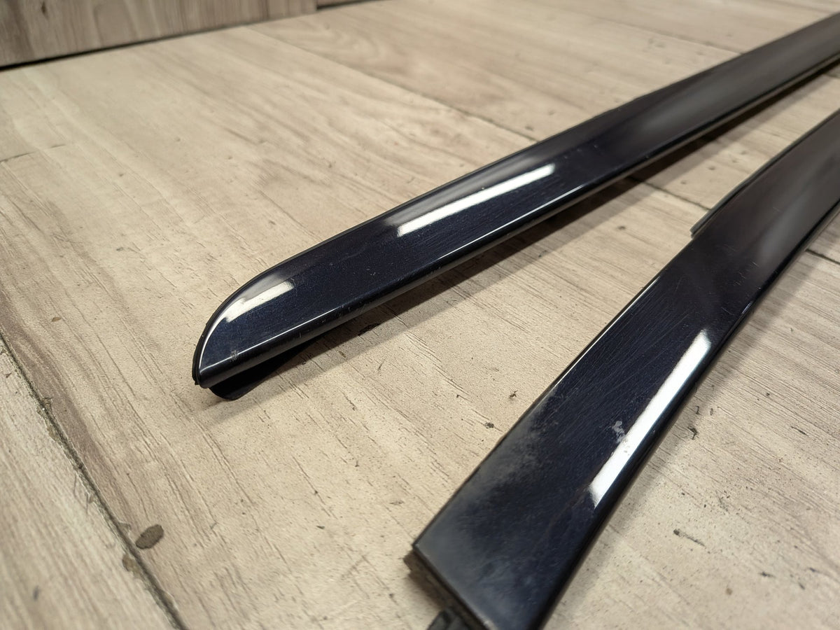 2015-2018 BMW X5 F85 Front Left Right Side Windshield Drip Trim Molding SET 7292405 OEM
