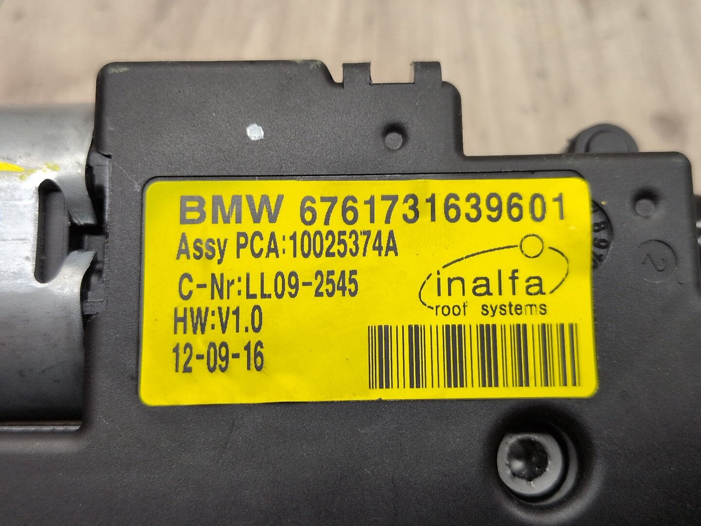2014 - 2018 BMW X5 F85 Sunroof Sun Roof Glass Motor 6761731 S63B44T2