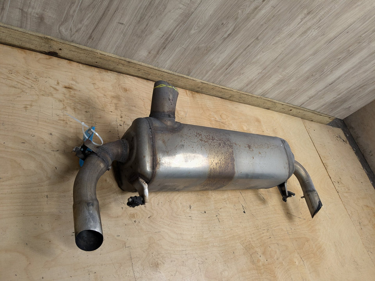 19-23 OEM BMW G20 330 Dual Exhaust Pipe Muffler Silver Tips B46 Engine