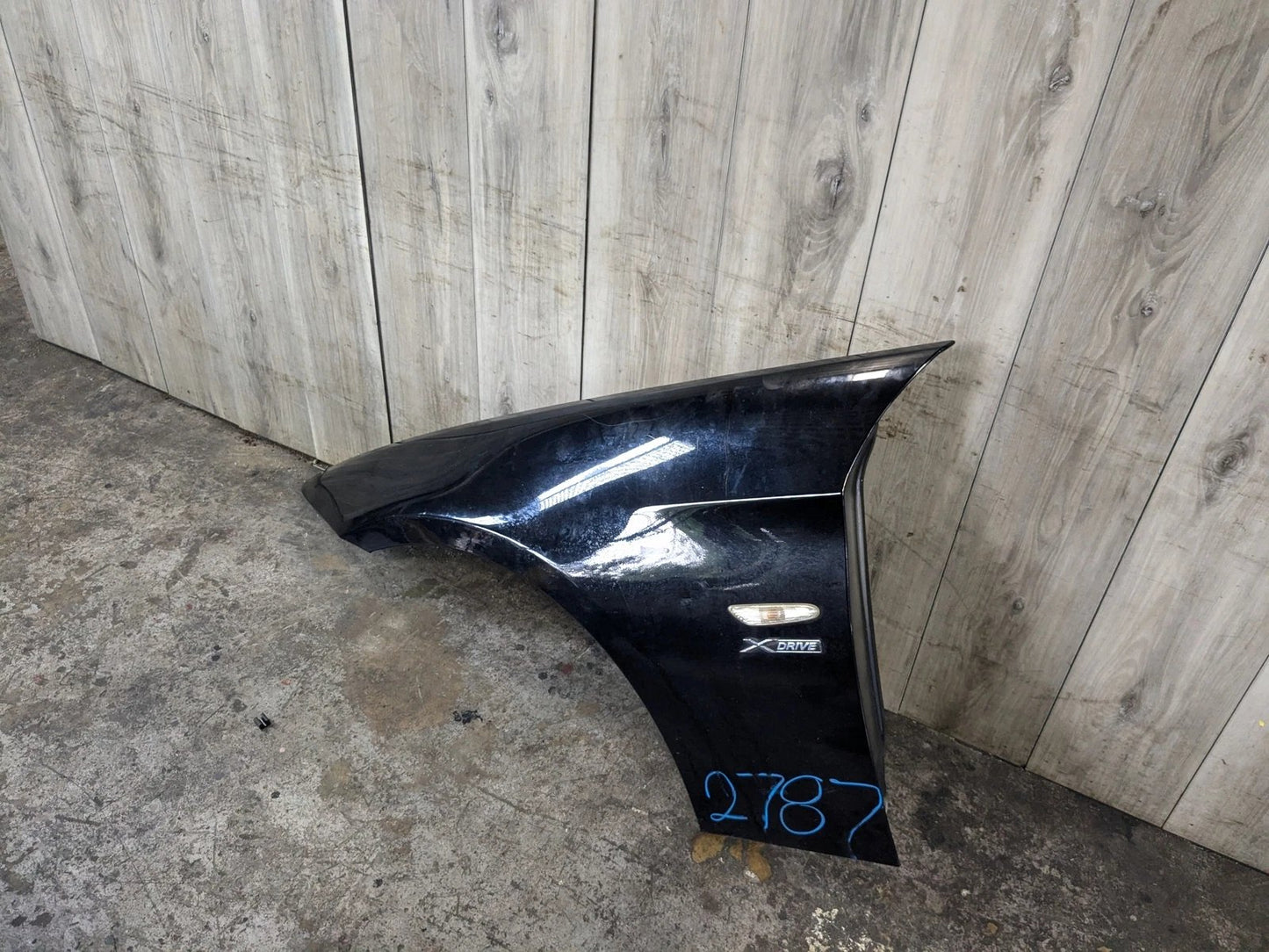 06-11 OEM BMW E90 328 335 Sedan Left Driver Side Fender Panel Black 2