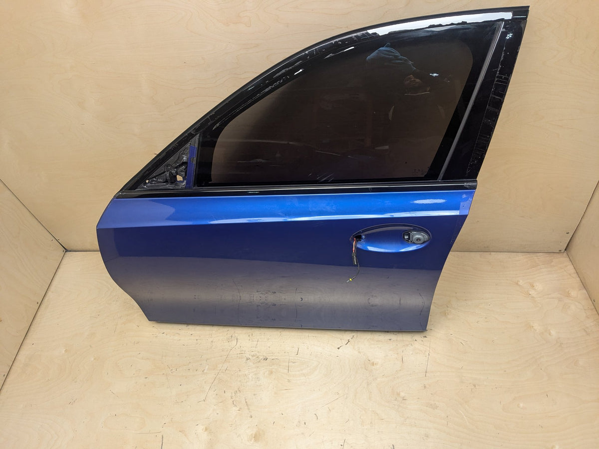 19-26 OEM BMW G20 G80 330 M340 M3 FRONT Left Driver Door Shell Panel Blue C31