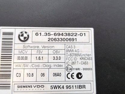 2004-2010 BMW M6 E64 - Engine Motor ECU DME Computer w/ Cas & Key SET PN: 6943822