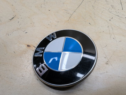 OEM BMW E90 F02 F22 F30 F32 F36 F80 F87 M3 M4 Rear Trunk Lid Round Emblem 74mm