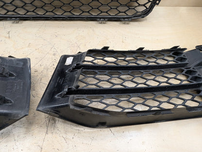 2011-2017 Audi RS5 8T Front Left Right Center Bumper Cover Grilles SET 8T0853651J OEM