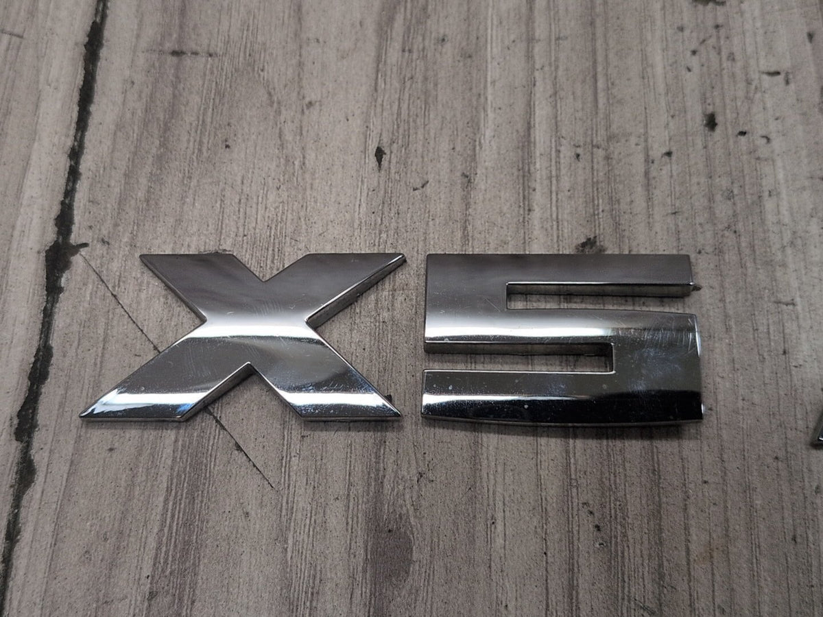 2015-2018 BMW X5 F85 Liftgate Trunk Lid Badge/ Letters 8057980 set of 3 OEM