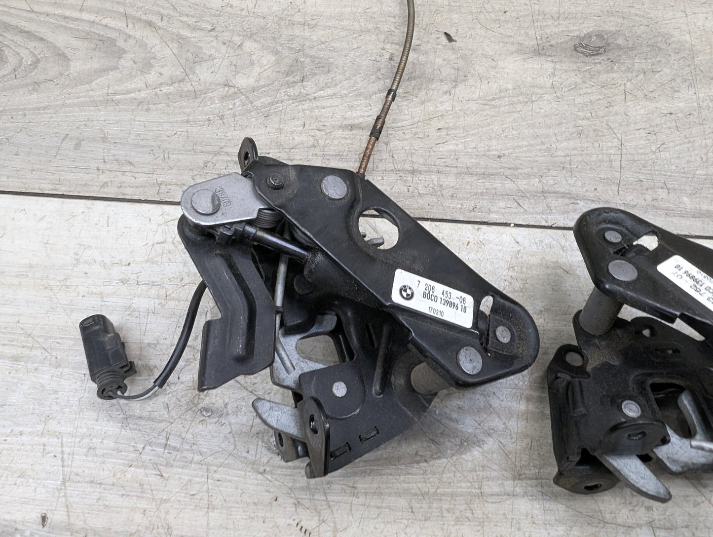 OEM BMW F02 F06 F10 F12 F13 M5 M6 Hood Left Right Hood Lock Latch w/ Cable SET