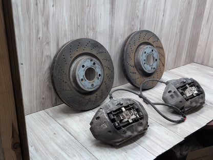 10-16 Mercedes-Benz E550 W212 4Matic Front Left Right Brake Calipers Brembo SET