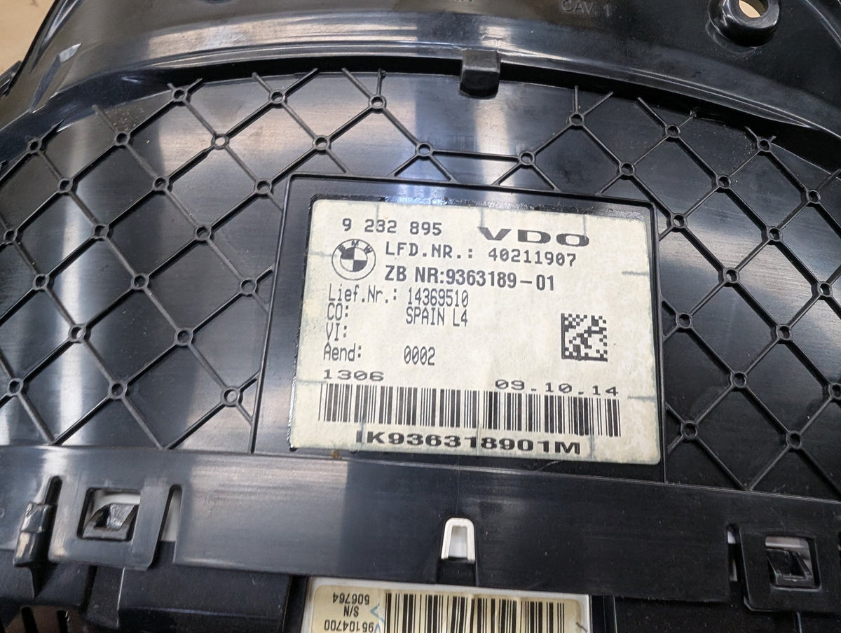 2012-2018 BMW 335i F30 Instrument Speedometer Guage Cluster 9232895 OEM