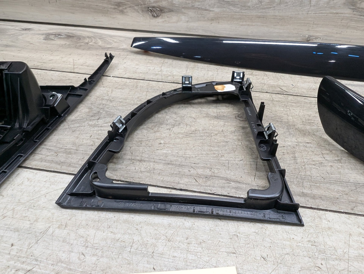 07-10 OEM BMW E93 335 Wood Burr Walnut Interior Trim Dash Panels Console SET