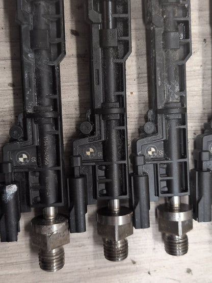 2015-2018 BMW F85 X5 S63B44T2 Engine Motor Injector SET 7645956