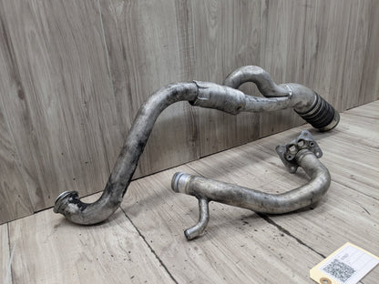 2007-2013 BMW E92 335i N54B30A Engine Motor Turbo Charger Tube Pipe SET 7556551