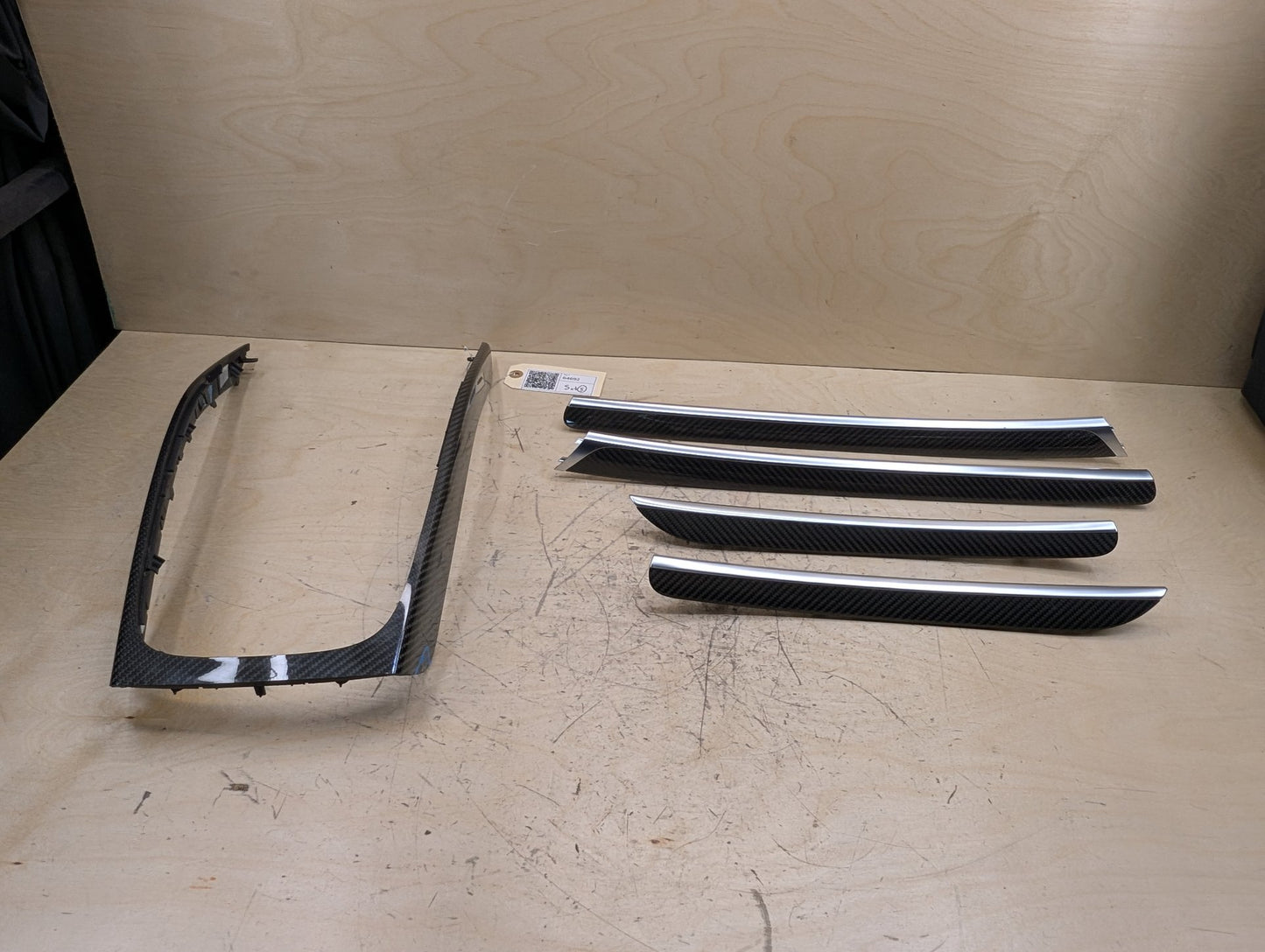 2011-2017 Audi RS5 Front Rear Center Console Door Interior Trim SET CARBON FIBER