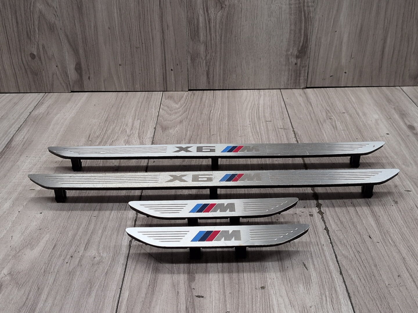 2015 - 2019 BMW X6 F86 Front Rear Left Right Scuff Plate Door Sill SET 7370423 S63B44T2