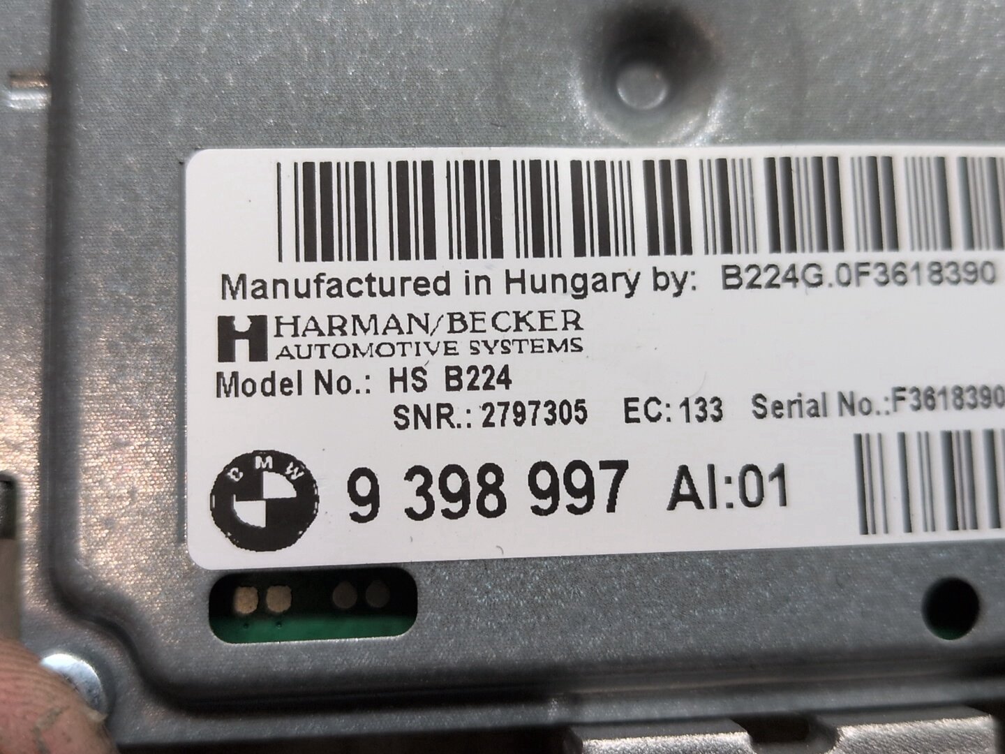 OEM BMW F30 F32 F36 F80 F82 M3 Audio Control Module Active Sound Design HARMAN