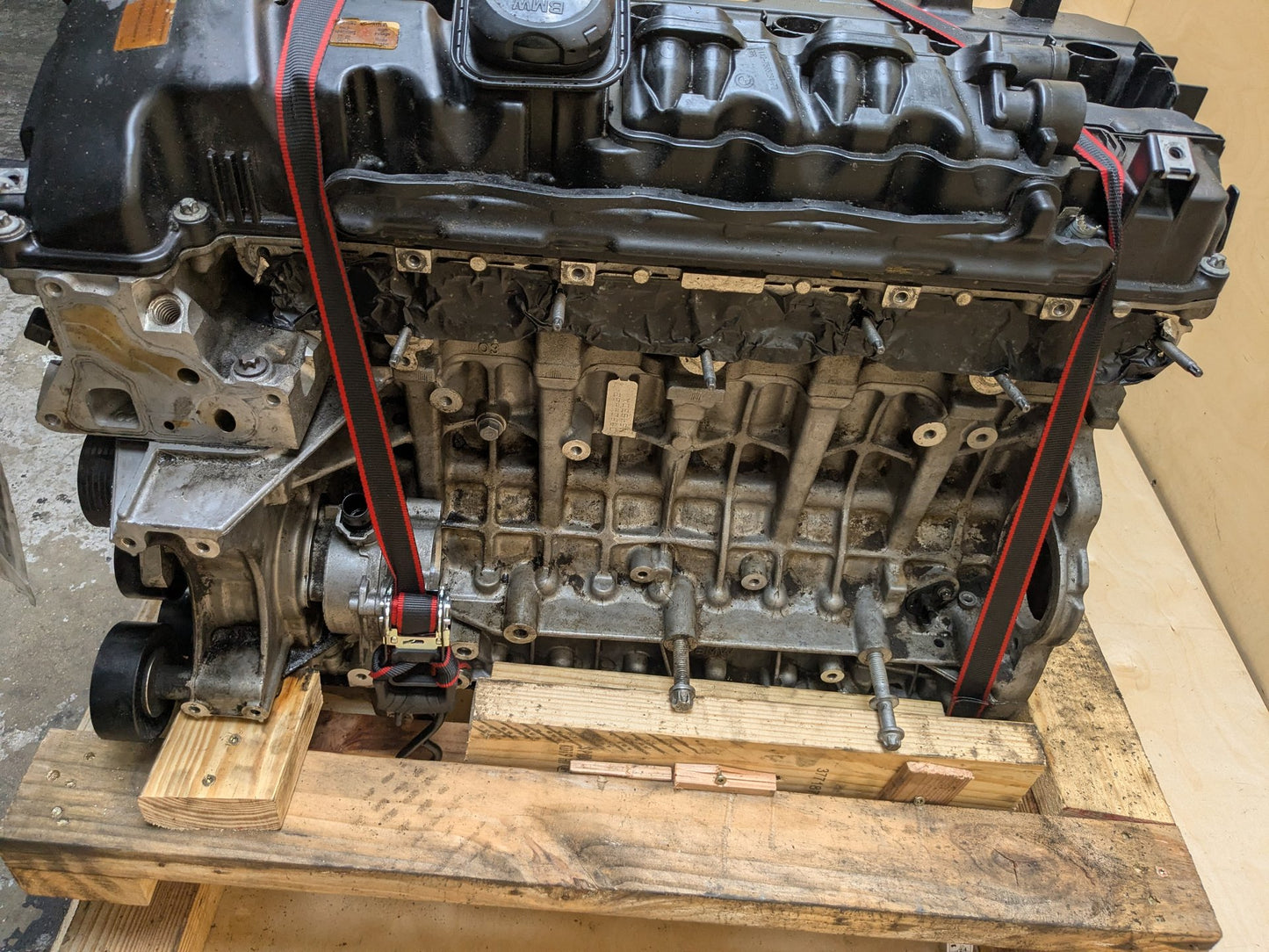 Video! 07-09 OEM BMW E88 E92 E93 E90 Long Block 8 Bolt N54 RWD ENGINE MOTOR 163k