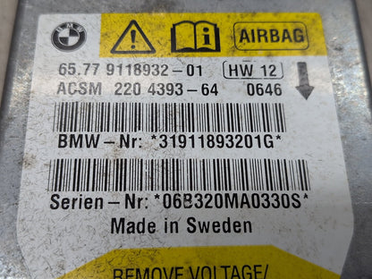 2004-2010 BMW M6 E64 SRS Airbag Air Bag Module 9118932 OEM