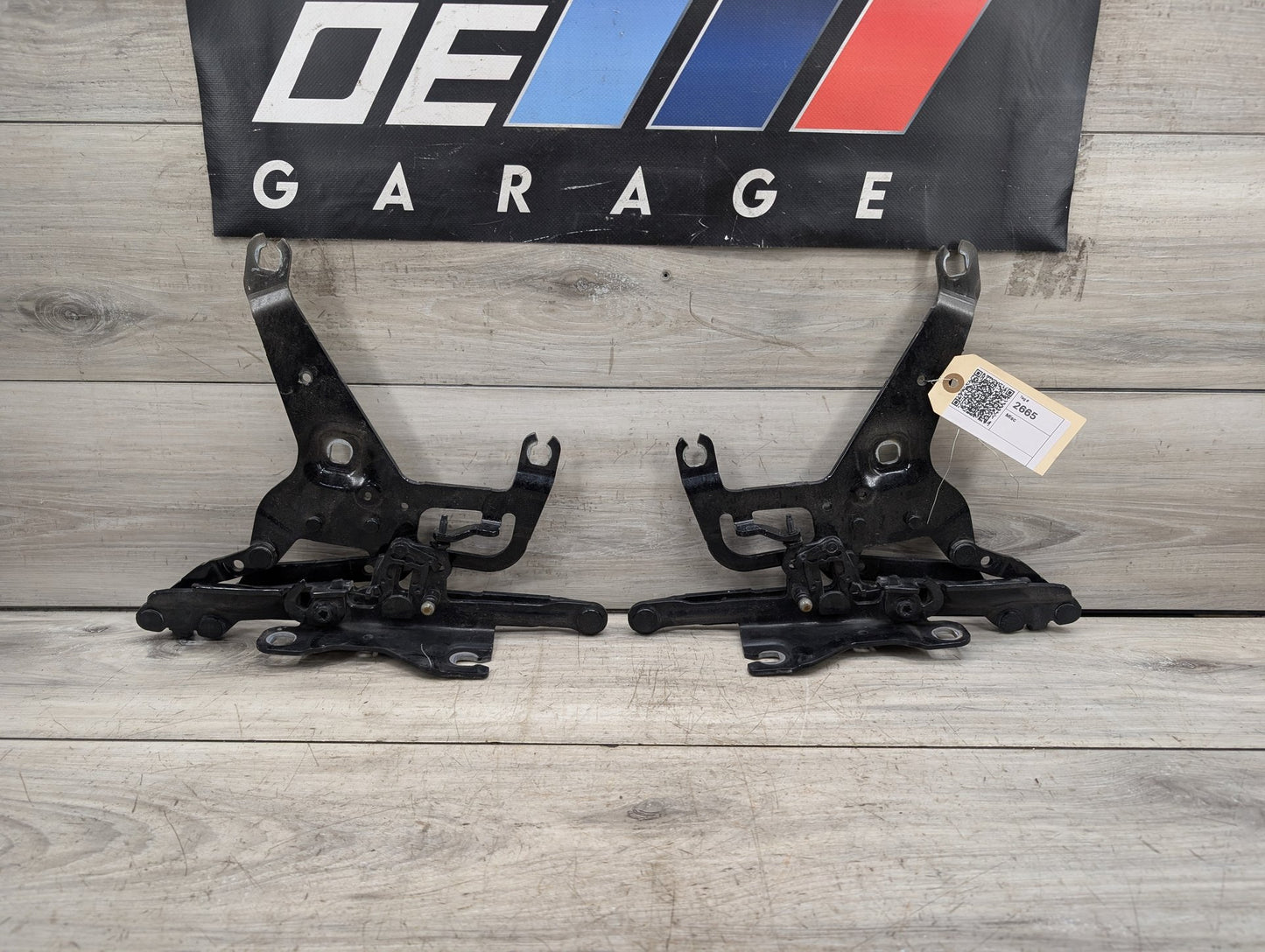 OEM BMW F15 F16 F85 X5 X6 Left Right Hood Hinge Support Bracket Brace SET