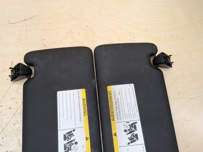 OEM BMW F30 F31 F32 F36 F80 F82 M3 M4 Left Right Interior Sun Visor PAIR Black