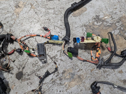 2007-2013 BMW E93 328i N52B30M1 Engine Motor Transmission Wiring Wire Harness SET 7555003