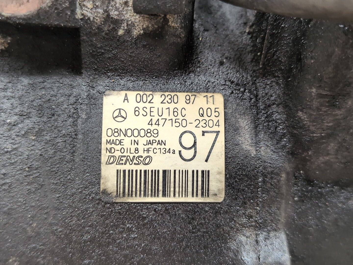2009-2012 Mercedes-Benz W212 E550 M278 Engine Motor A/C AC Compressor Clutch Pump Pulley A0022309711