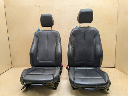 12-20 OEM BMW F30 F36 Front Left Driver Right Passenger Seat Assemblys SET Black