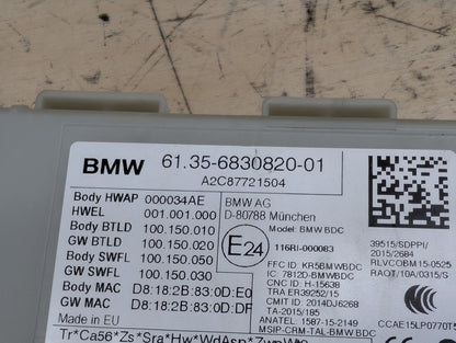 2016-2019 BMW 740i G12 Bdc Body Domain Fem Control Module w/ Key 6830820 OEM