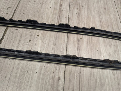 2015-2018 BMW X5 F85 Front Left Right Side Windshield Drip Trim Molding SET 7292405 OEM