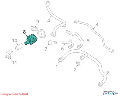 2018-2023 Audi B9 S4 CWG Engine Motor Cooling Auxiliary Water Pump 06H121601M