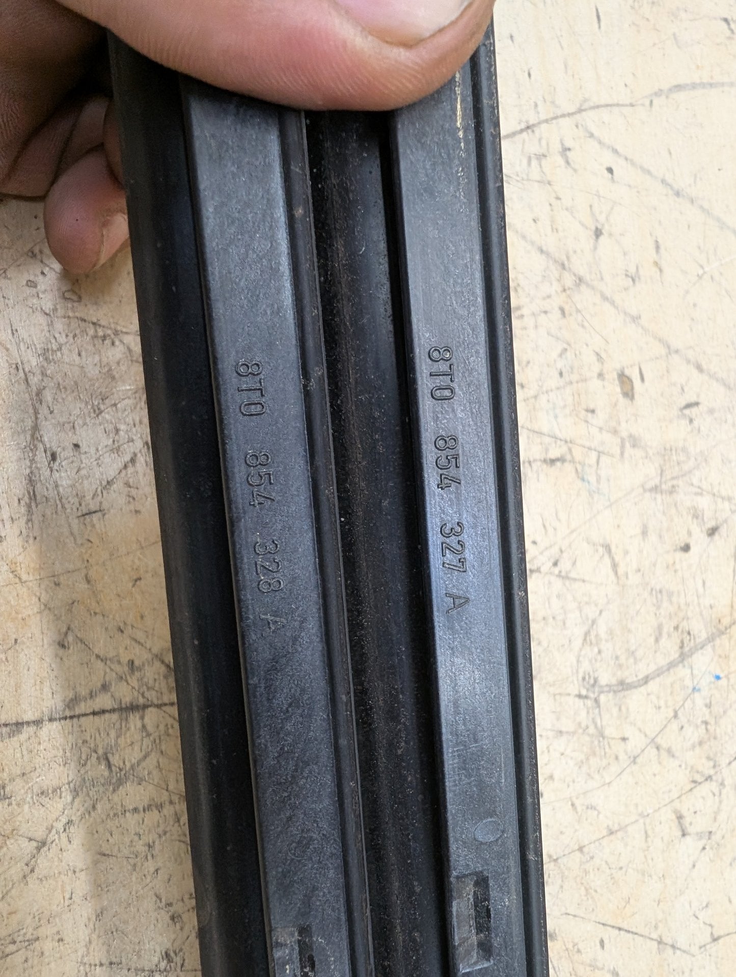 2011-2017 Audi RS5 8T Front Left Right Side Windshield Drip Trim Molding SET 8T0854327A OEM
