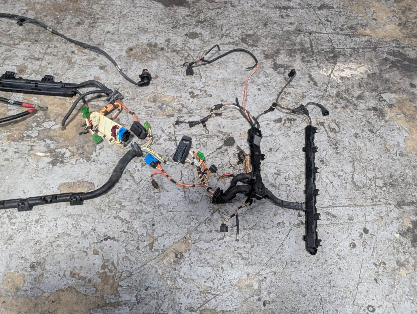 2007-2013 BMW E93 328i N52B30M1 Engine Motor Transmission Wiring Wire Harness SET 7555003