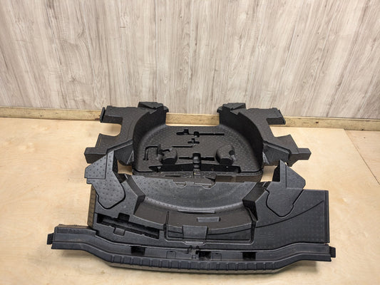 2019 BMW X3 G01-Trunk Spare Tire Mount Brackets Foam Covers PN: 7440140