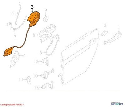 2012-2018 BMW M6 F06 Rear Left Door Latch Lock Actuator Soft Close 7276321