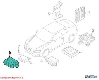 2011 Audi S5 8T B8 Garage Door Opener Control Module PN: 8K0907410C