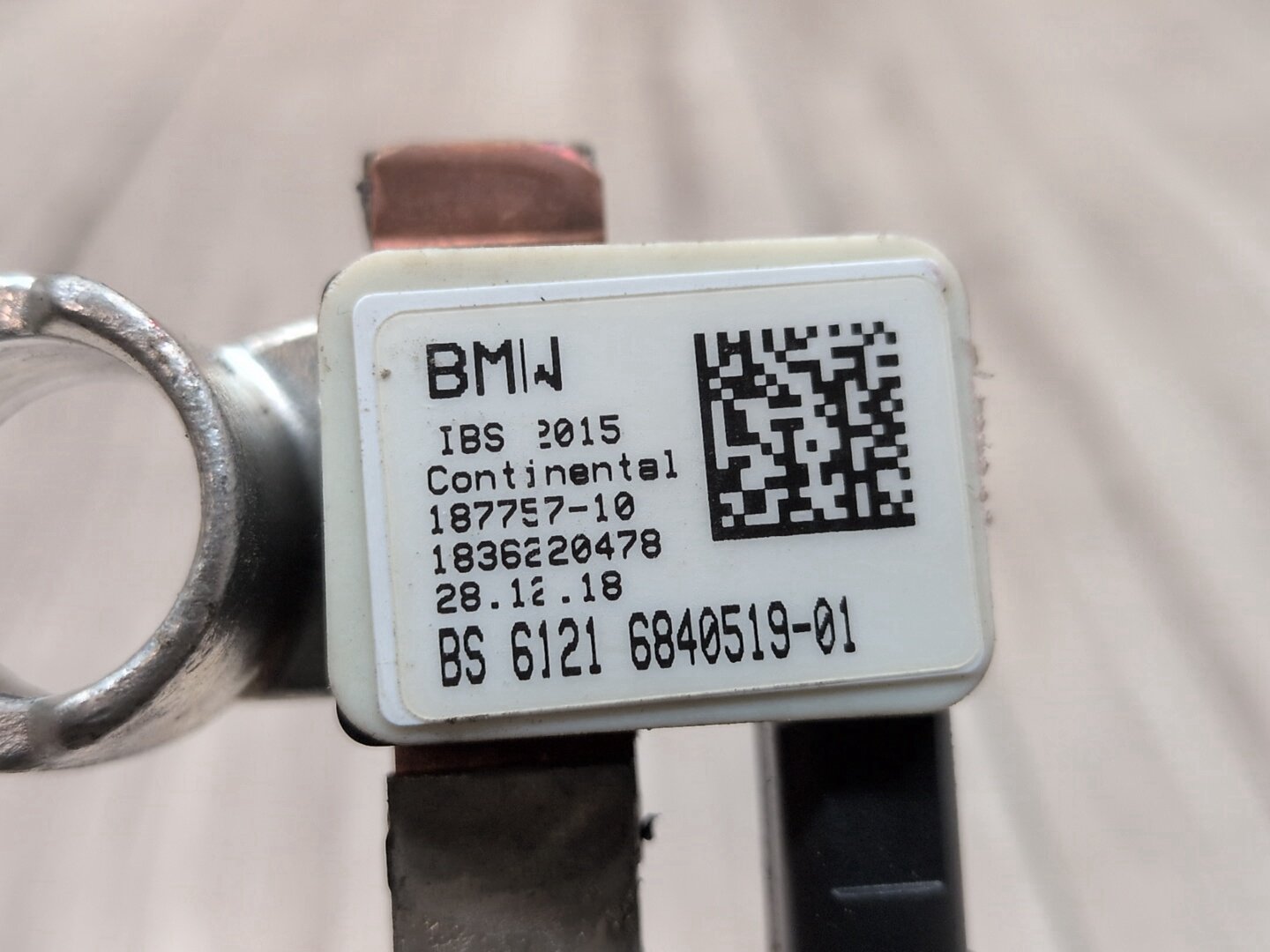 OEM BMW G01 G12 G30 530 540 M550 X3 Negative Battery Cable Terminal IBS Sensor
